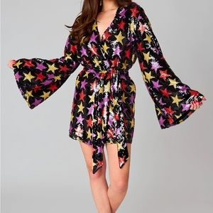 Buddy Love - LYNLEE SEQUIN WRAP DRESS - FORTUNE TELLER